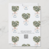 Invitation QR Code Love in Bloom Chinoiserie Bridal Shower (Dos)