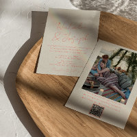 QR Code Pastel coloré Écrit Mariage Whimsical