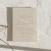 Invitation QR Code Pastel coloré Écrit Mariage Whimsical