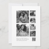Invitation QR Code Photo Collage Christian Tout en un Mariage (Dos)