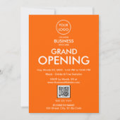 Invitation QR code pour l'ouverture du logo de l'e (Devant)