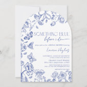 Invitation QR Code quelque chose de bleu avant de faire Fête  (Devant)