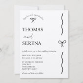 Invitation QR Code Rustic Kraft (modifiable) Budget Bow Maria (Devant)