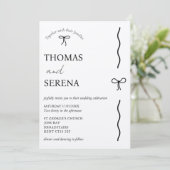 Invitation QR Code Rustic Kraft (modifiable) Budget Bow Maria (Debout devant)