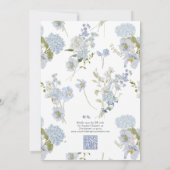 Invitation QR Code Something Blue Before I Do Floral Shower (Dos)
