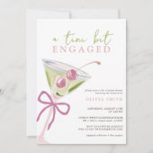 Invitation QR Code Tini Bit Engaged Martini Bridal Shower (Devant)
