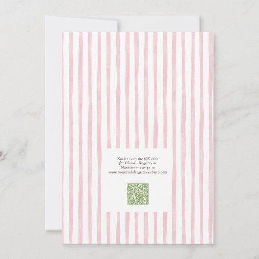 Invitation QR Code Tini Bit Engaged Martini Bridal Shower (Dos)