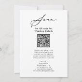 Invitation QR Code tout en un Mariage de verdure Eucalyptus (Dos)