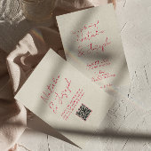 Invitation QR Code Whimsical Mariage rétro amusant écrit à la