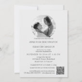 Invitation *~* QR Ephemera AR26 RSVP PHOTO Vintage - Mariage (Dos)
