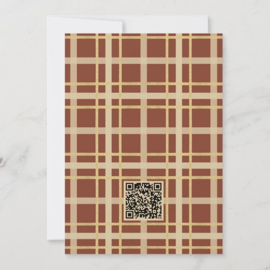 Invitation QR Fall In Love Fall Folift Wedding shower (Dos)