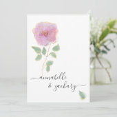 Invitation *~* QR MINIMAL RSVP Rose Parties scintillant d'or  (Debout devant)
