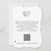 Invitation *~* QR PHOTO AR6 MARIAGE Coeur SAUVER LA DATE (Dos)