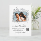 Invitation *~* QR Photo SAVE DATE Mariage - AR6 Website (Debout devant)