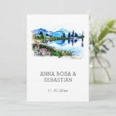 Invitation *~* QR RSVP Florence Italie Firenze AP19 Mariage (Debout devant)