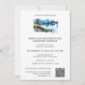 Invitation *~* QR RSVP Florence Italie Firenze AP19 Mariage (Dos)