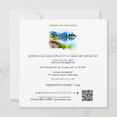 Invitation *~* QR RSVP MOUNTAINS Fleurs AP19 RSVP Mariage (Dos)