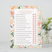 Invitation Qu'A-T-Il Dit Groom Fête des mariées Game (Debout devant)