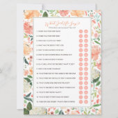 Invitation Qu'A-T-Il Dit Groom Fête des mariées Game (Devant)