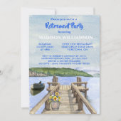 Invitation Quai de la partie de retraite Mountain Lake (Devant)