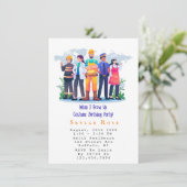 Invitation Quand j'ai grandi costume fête d'anniversaire (Debout devant)