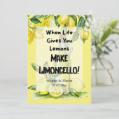 Invitation Quand la vie vous donne Limoncello Elopement Card (Debout devant)