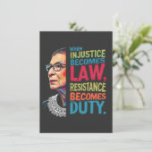 Invitation Quand l'injustice devient loi, la résistance devie (Debout devant)