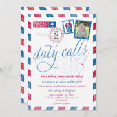 Invitation Quantico, Virginie Militaire Moving Annouement (Devant / Derrière)