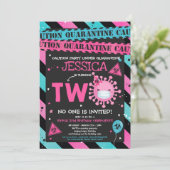 Invitation Quarantaine du 2e anniversaire de la fête du 2e an (Debout devant)