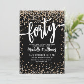 Invitation Quarante Black Gold 40e anniversaire (Debout devant)