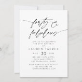 Invitation Quarante et fabuleuse fête du 40e anniversaire min (Devant)