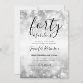 Invitation Quarante et quarante ans d'argent moderne (Devant)