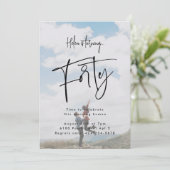 Invitation Quarante photo (Debout devant)