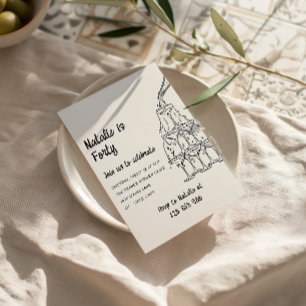 Invitation Quarante tour de Champagne illustrée 40e anniversa