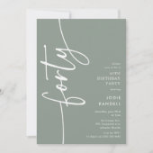 Invitation Quarantième anniversaire de Script Forty (Devant)