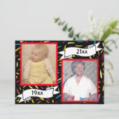 Invitation Quarantième célébration d'anniversaire de lettre (Debout devant)