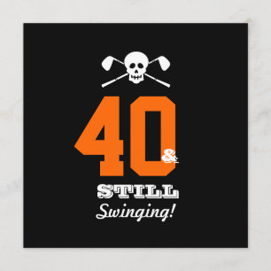 Invitation quarantième Golf de fête d'anniversaire -