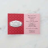 Invitation quarantième Rouge rouge Z06 d'anniversaire de (Intérieur)