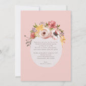 Invitation Quarantine Oh Deer Girl Baby shower virtuel (Dos)