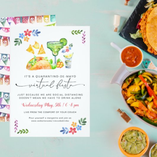 Invitation Quarantino-de-Mayo | Virtual Cinco-de-Mayo Party
