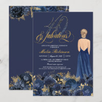 Quarty & Fabulous Sapphire Blue & Gold Anniversair