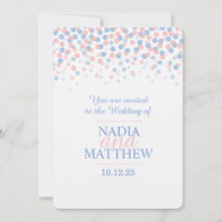 Quartz rose et sérénité mariage bleu invite