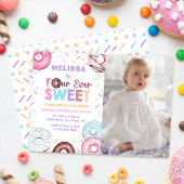 Invitation Quatre beignes toujours sucrées 4e fête d'annivers