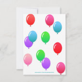 Invitation QUATRE-bulles 4e anniversaire Bannière Bleu (Dos)