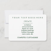 Invitation quatre bulles de trèfle (Dos)