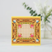 Invitation quatre coins Baroque (Debout devant)