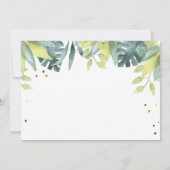 Invitation Quatre Ever Fête sauvage Animaux Safari Garçon Ann (Dos)