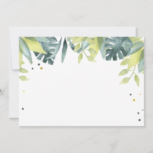 Invitation Quatre Ever Fête sauvage Animaux Safari Garçon Ann (Dos)