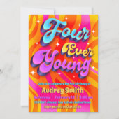 Invitation Quatre Ever Young 4e anniversaire (Devant)
