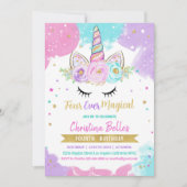 Invitation Quatre Filles magiques Ever 4e Anniversaire de la  (Devant)